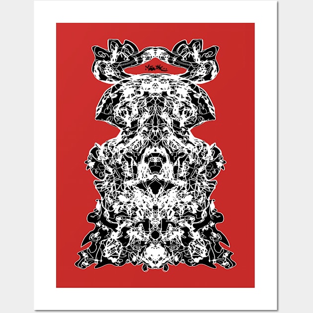 Rorschach psychedelic fantasy Wall Art by MetaRagz